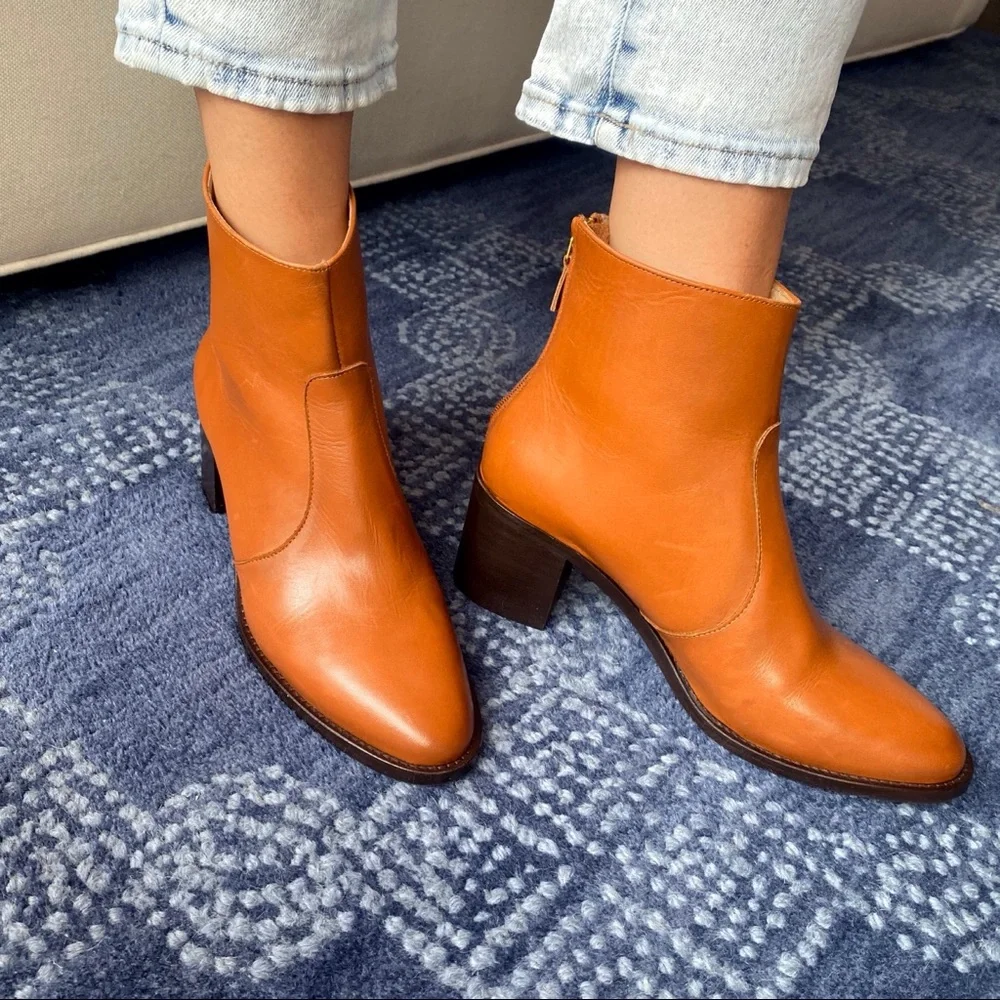 🍂 ANTONIO DE FARIA TAN GENUINE LEATHER BOOTIES! - Picture 11 of 12